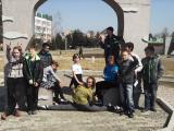  День здоровья в городском парке культуры и отдыха. Ученики 5 класса и классный руководитель Елена Сергеевна Сосина. 